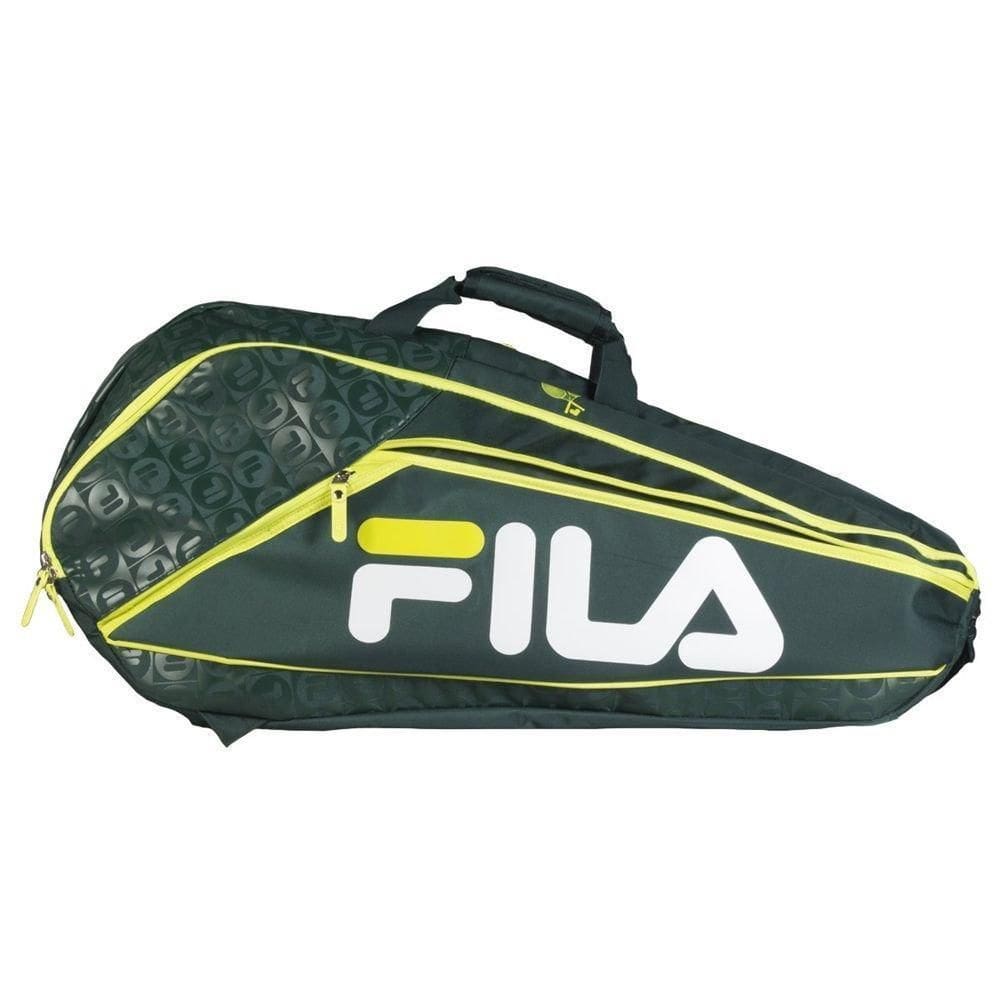Raqueteira De Tenis Fila Champion Verde/Amarelo