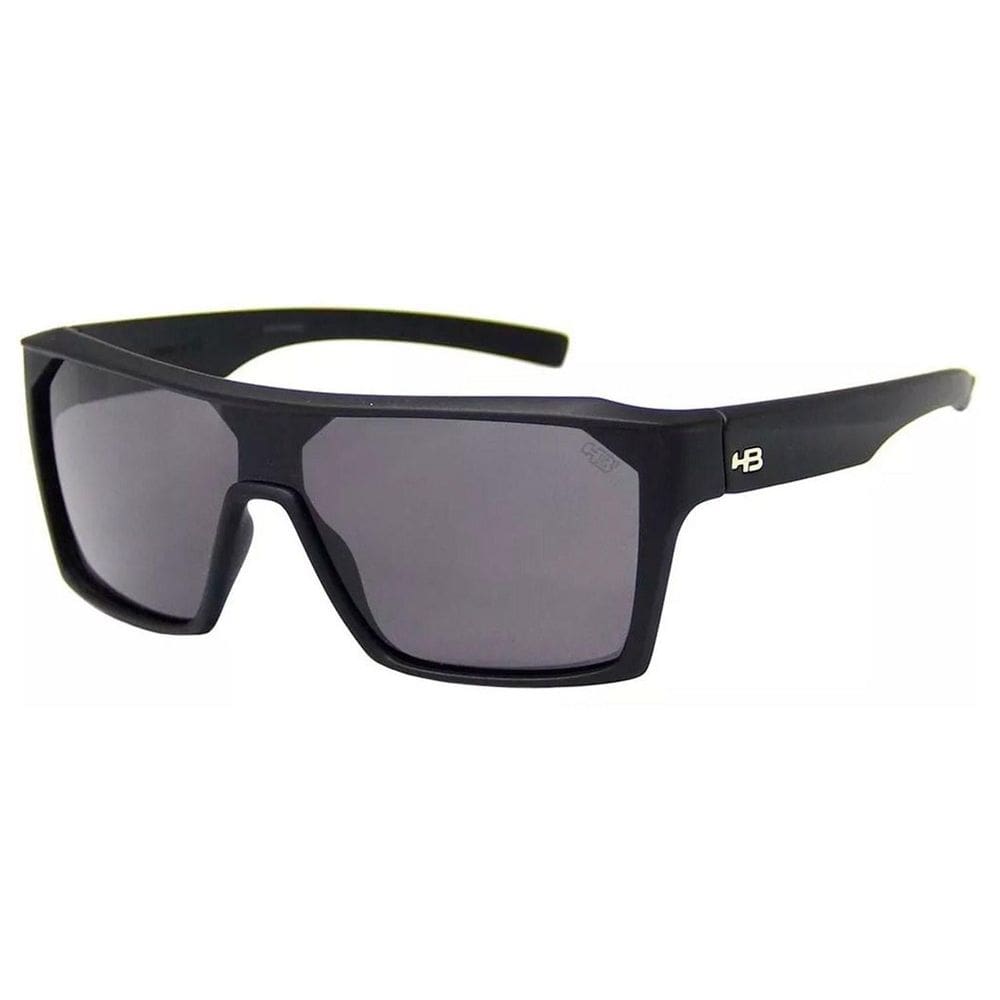 Óculos De Sol Hb Carvin 2.0 Black Preto Fosco Lente Cinza