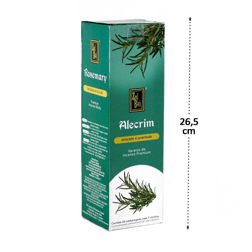 Incenso com 25 Caixas Alecrim