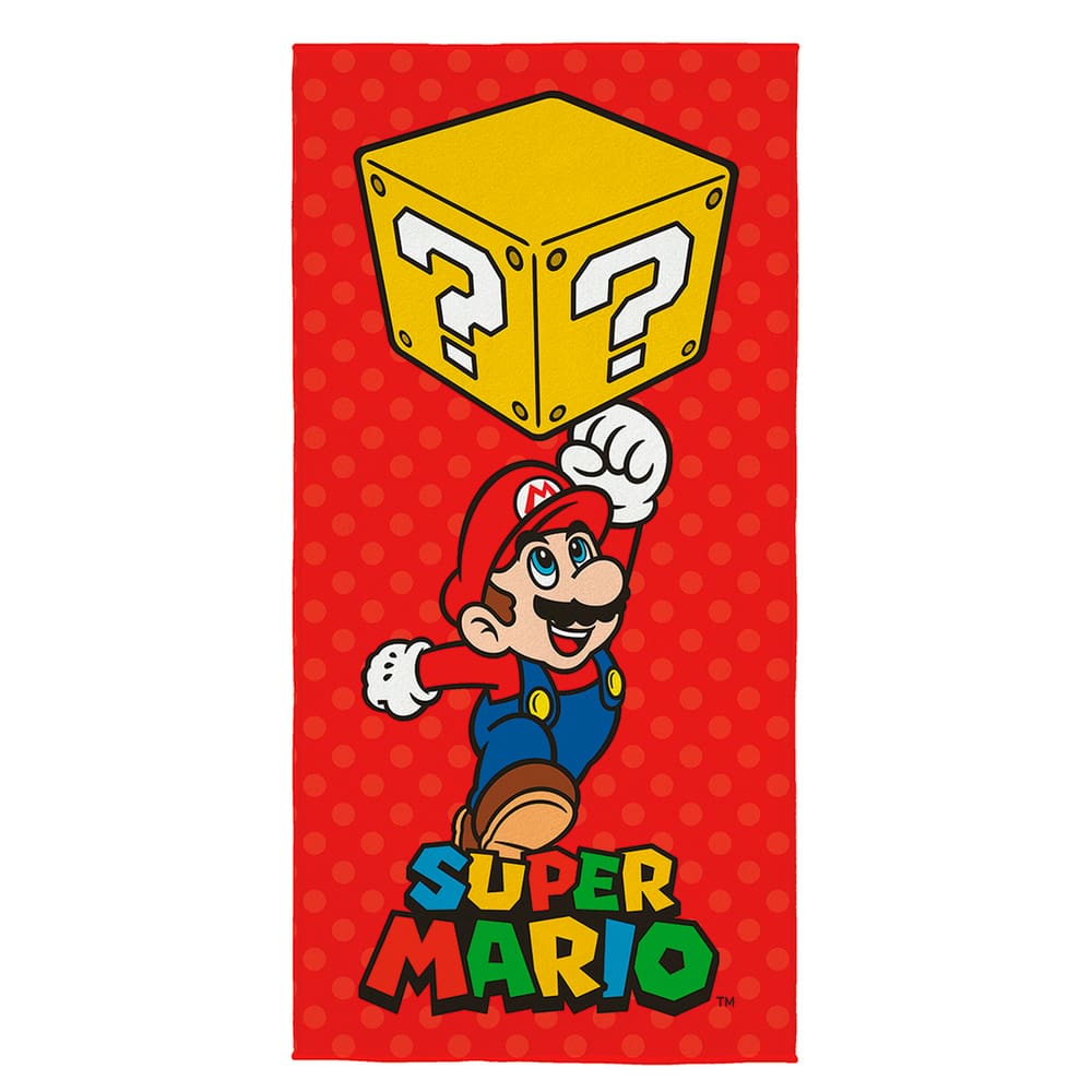 Toalha Aveludada Infantil Super Mário 70x140cm Lepper Oficial