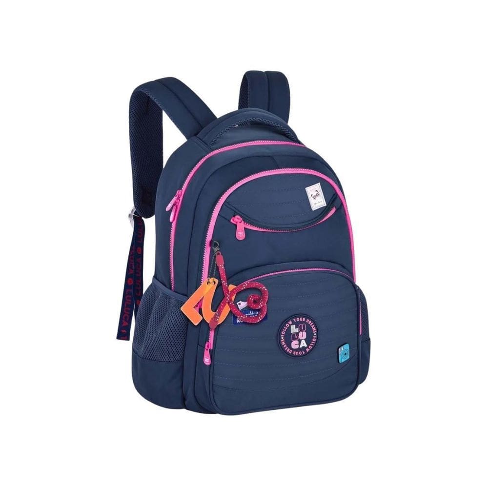 Mochila Costas Luluca Escolar Passeio Meninas Juvenil Azul