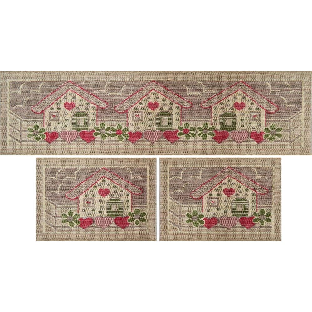 Jogo De Cozinha Rayza Sisal Look Village Kit Com 3 Peças