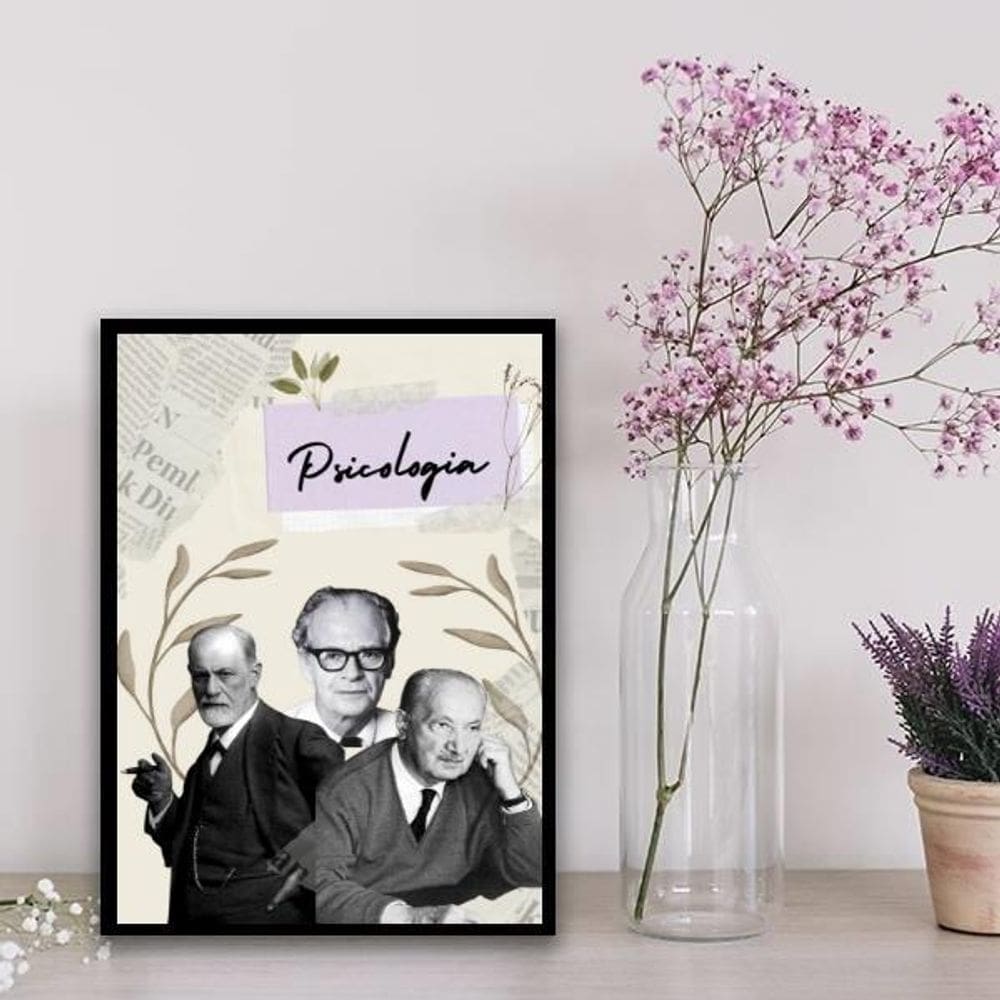 Quadro Decorativo Mestres Da Psicologia 24X18Cm