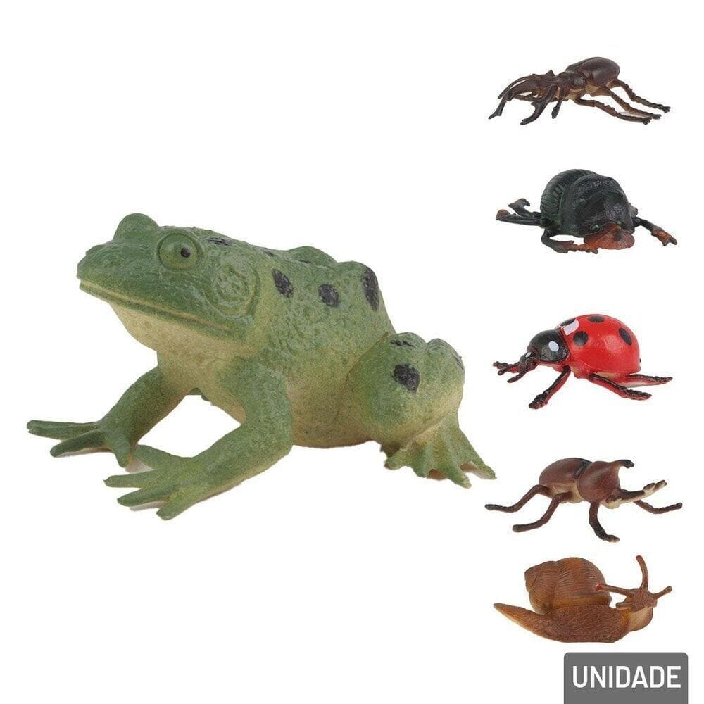 KIT Animais de Plástico 06 Peças Insetos - Tudo em Caixa
