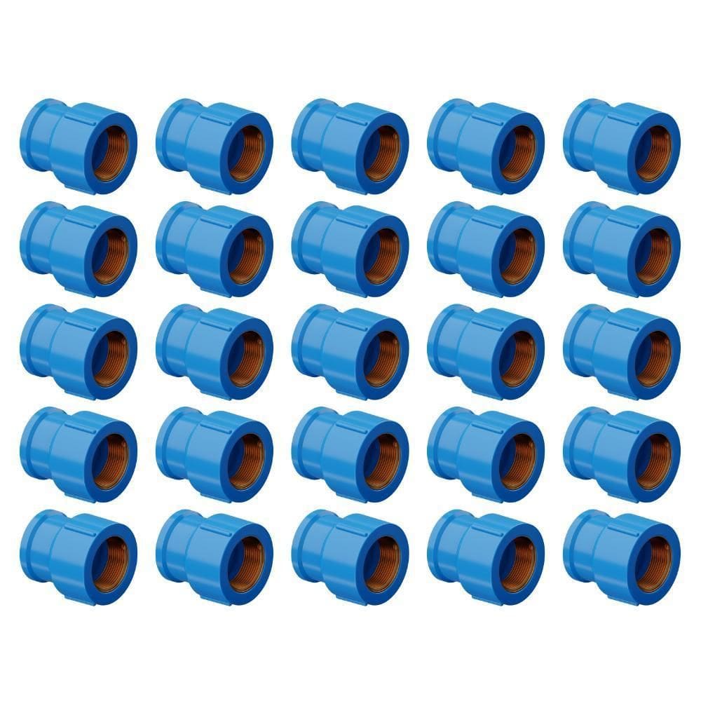 Kit 25 Unidades Luva Soldável Bucha Latão 32 Mm X 1 Tigre