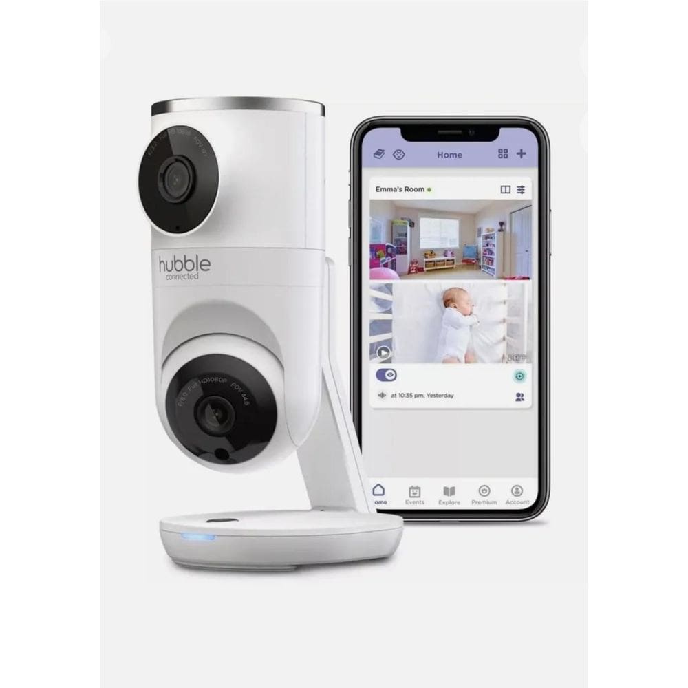 Babá Eletrônica Hubble Nursery Pal Dual Vision Camera Bbtrac
