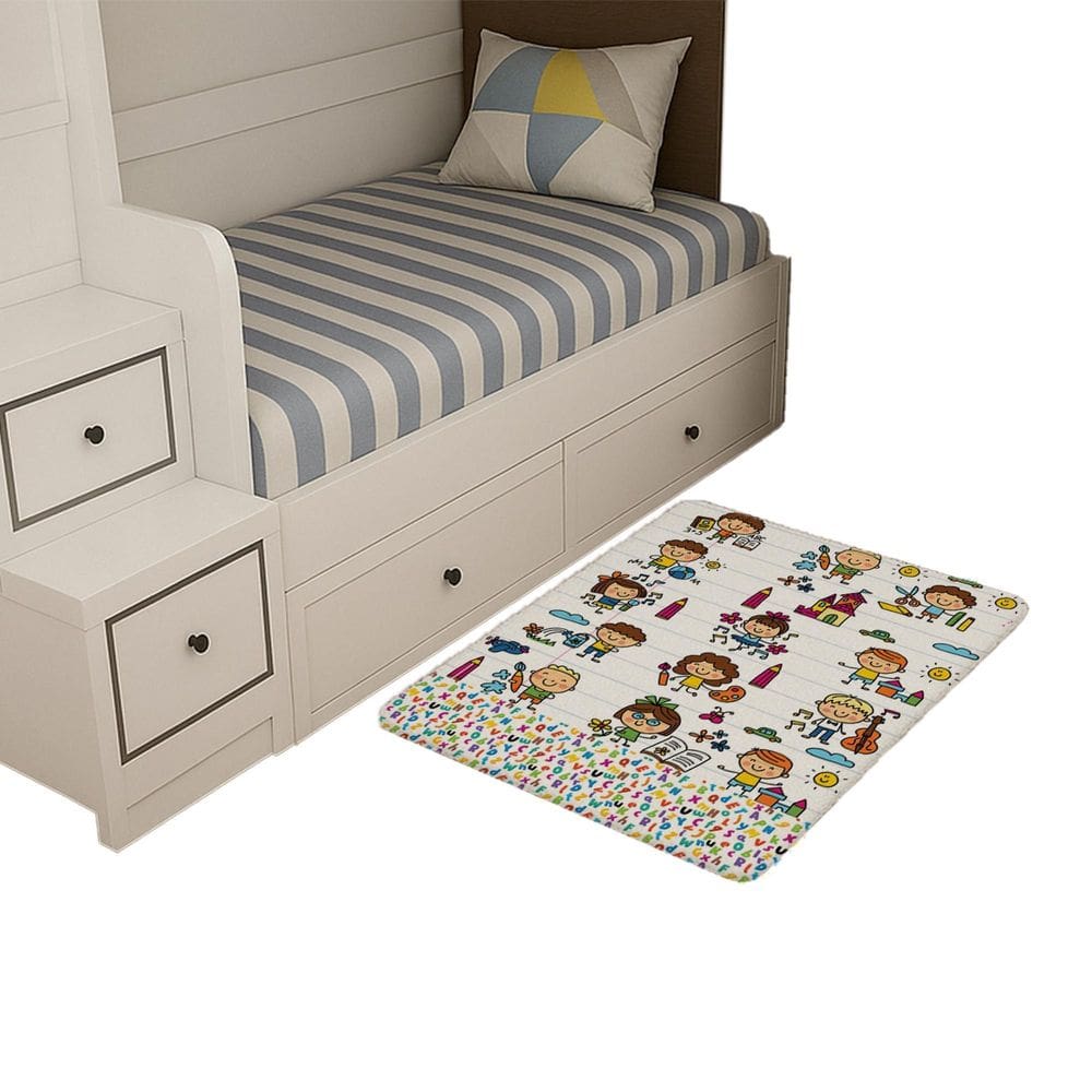 Tapete Infantil Estampado 65 X 50 Decorativo Antiderrapante