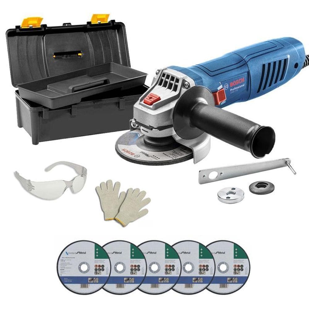 Esmerilhadeira Bosch Gws770 4.1/2 770W + Malet + Disco 220V