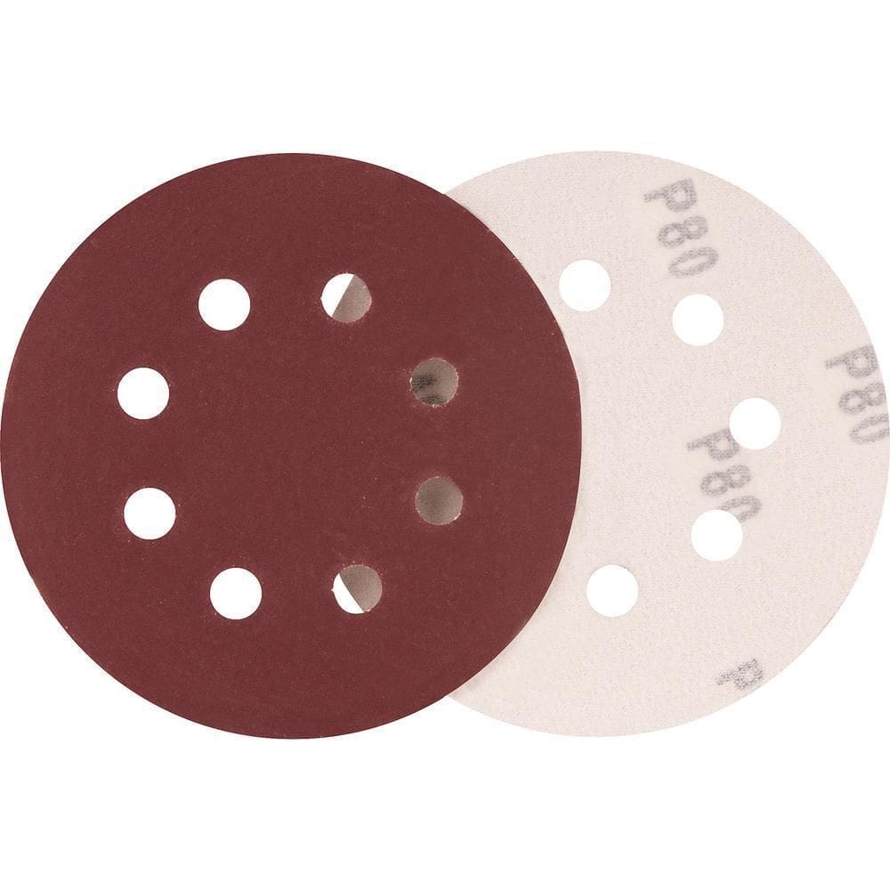 Disco De Lixa Com Costado Em Pluma 125Mm G80 10 Peças Vonder