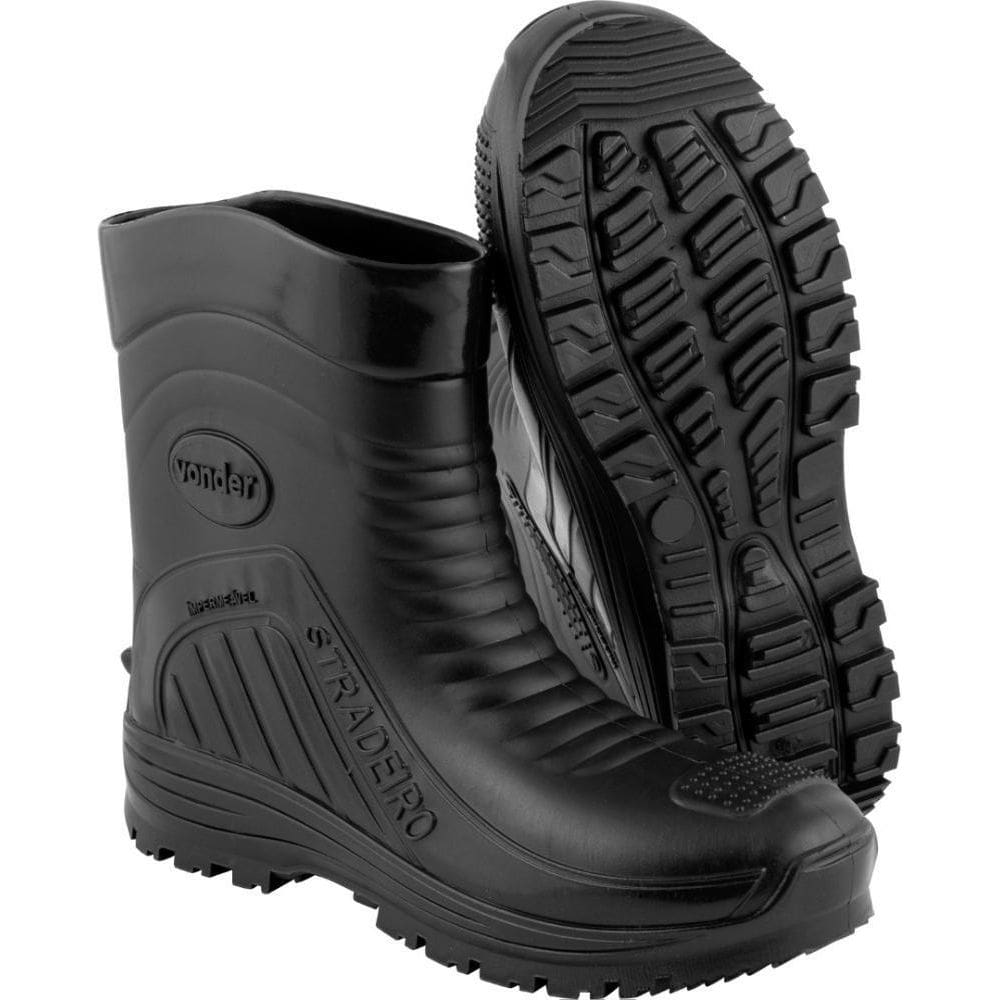 Bota De Pvc Preta Cano Médio S/ Forro 43 Vonder Plus