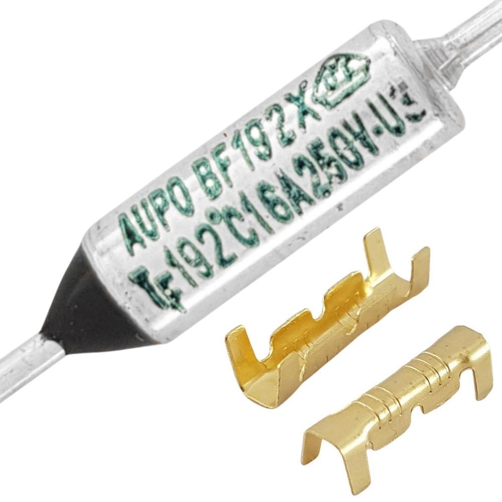 Fusível Térmico 192C Graus 16A 250V 3 Pçs + 6 Terminais Luva