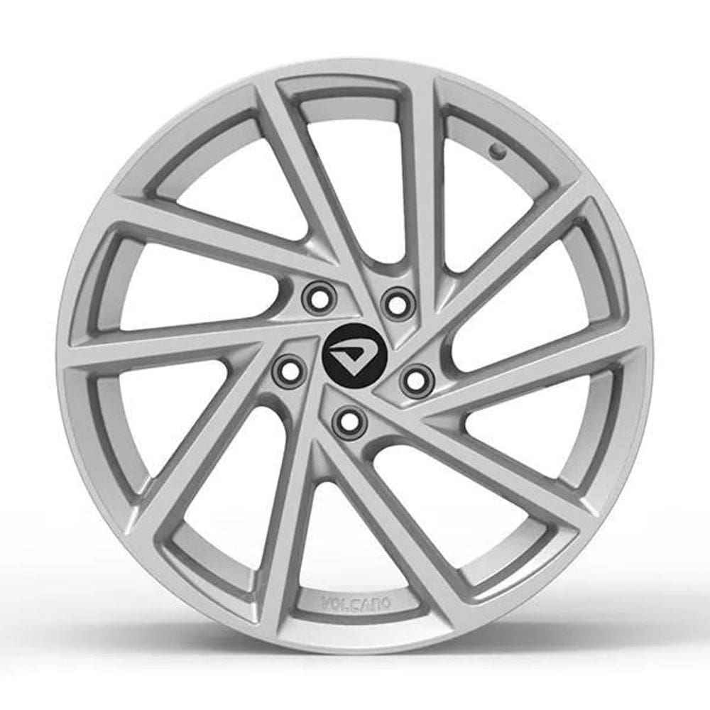 Roda R-Seven 18X7 5X112Mm Prata Brilhante Et40 Cubo 72,6Mm