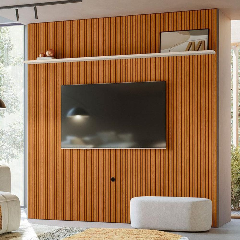 Painel Piso Teto New Guaporé Ambiente Cinamomo Off White - Madetec