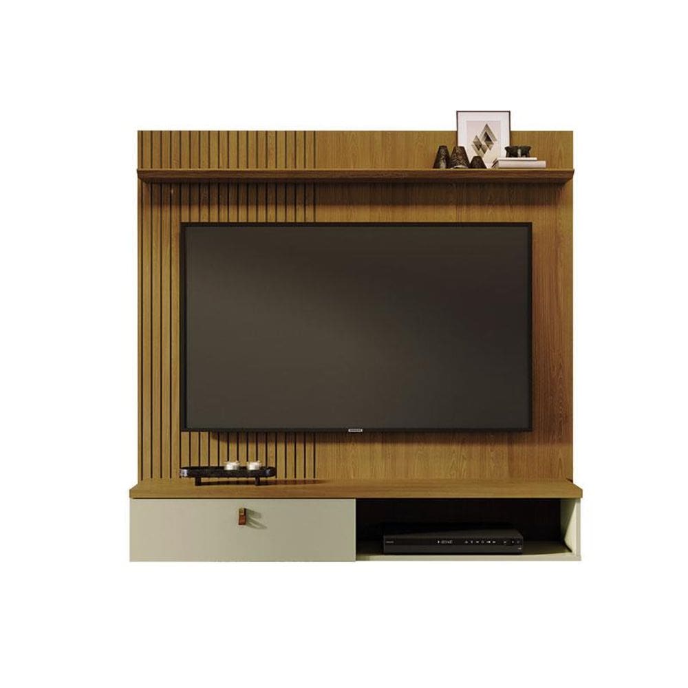 Estante Home Theater Suspenso Íris Cumaru Opala - Madetec