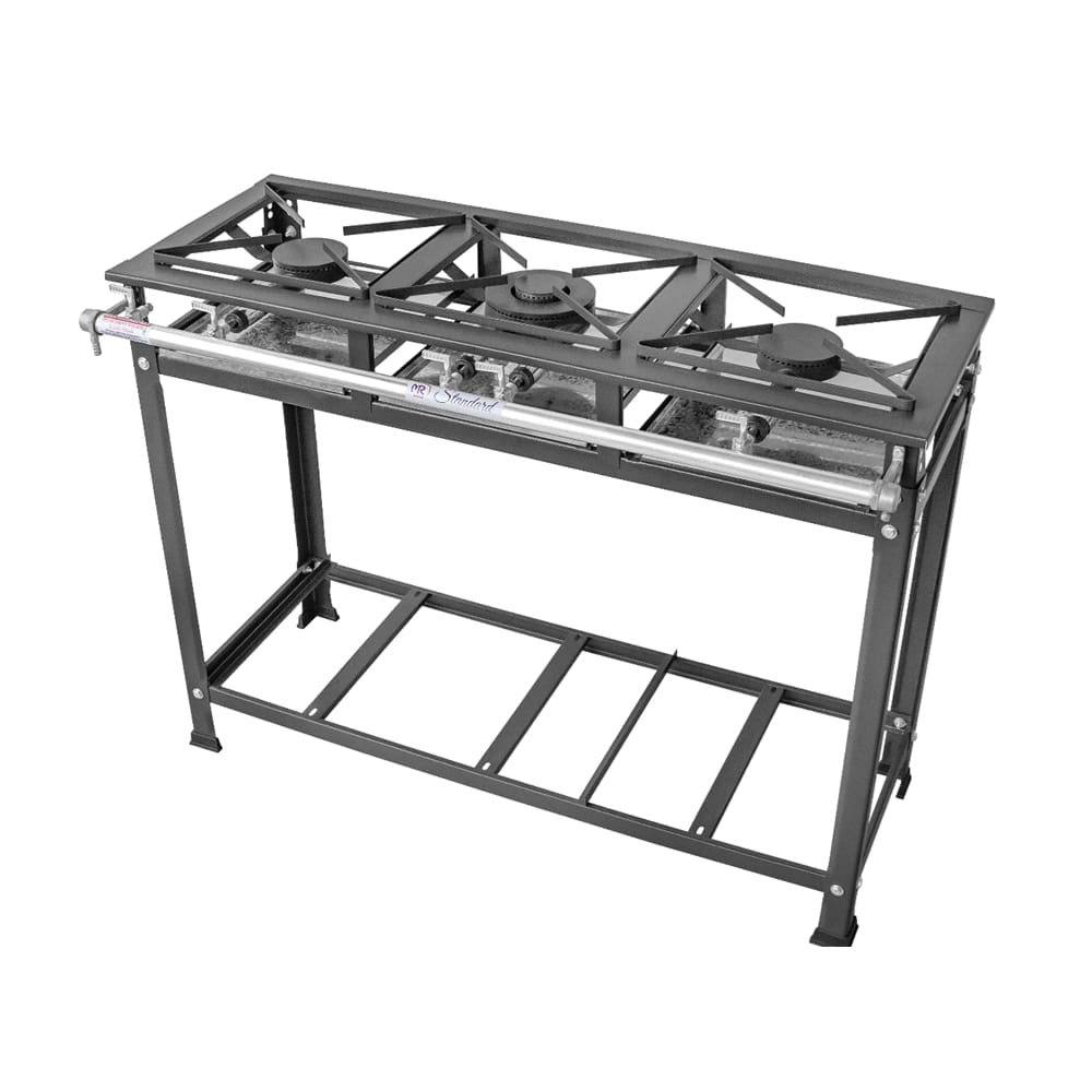 Fogão Industrial 3 Bocas 2QS 1 QD 3x30 P5 Aço Mr Fogões