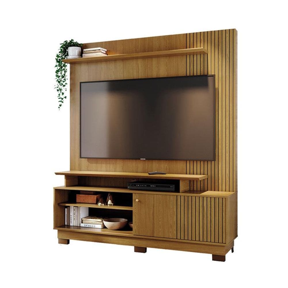 Estante Home Theater Ares Cumaru com Pés - Madetec
