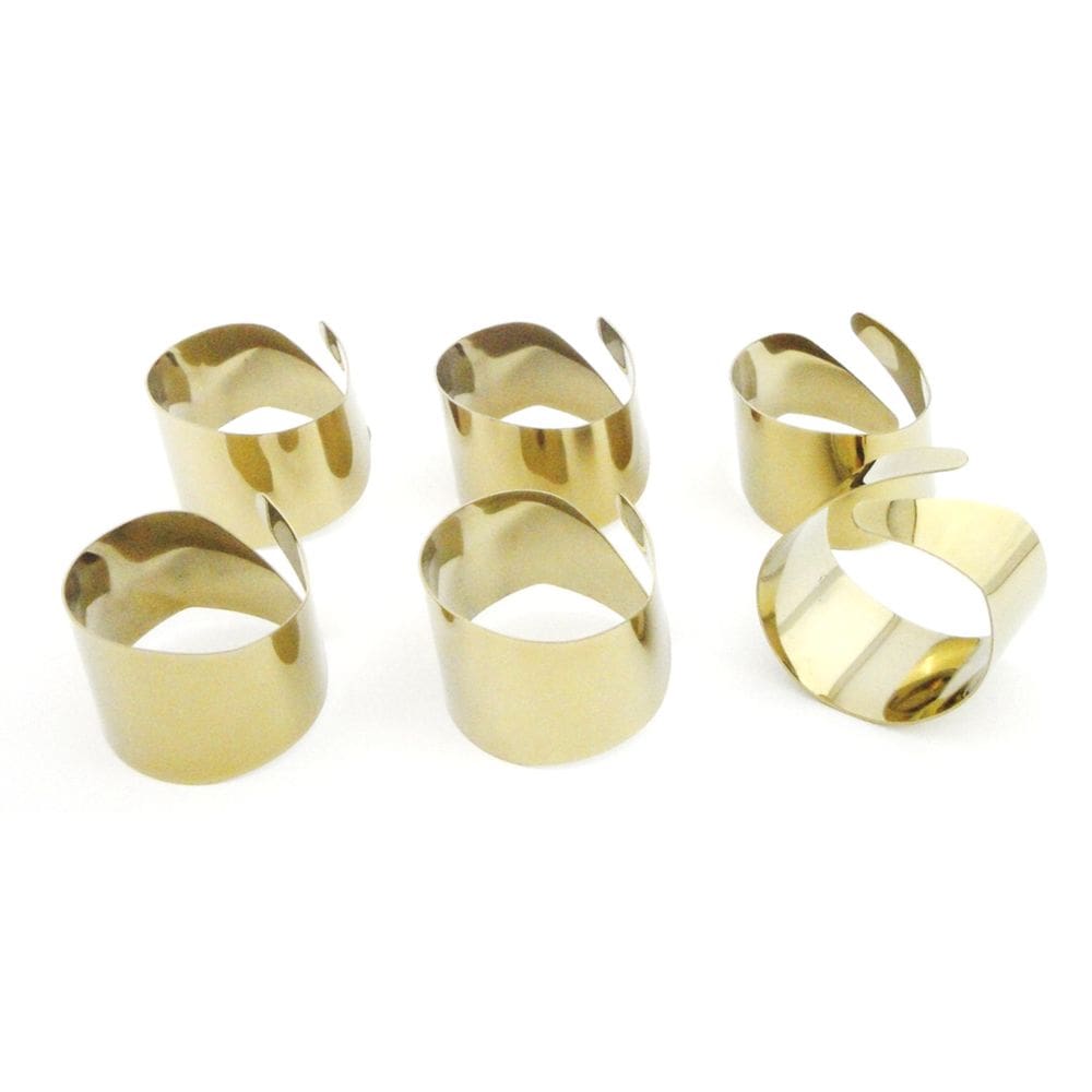 Argolas Douradas Para Guardanapo By Fineza