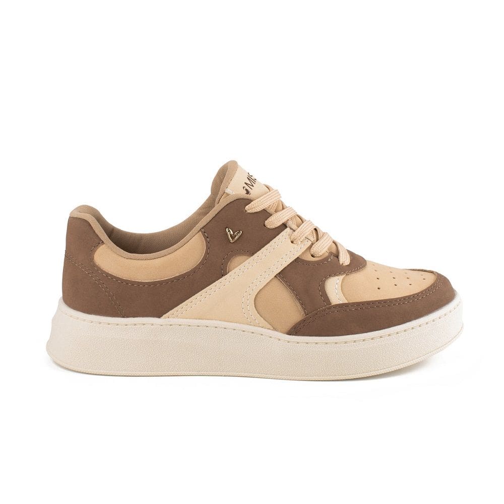 Tênis Casual Flatform Mississipi MC911 Feminino - Gelo