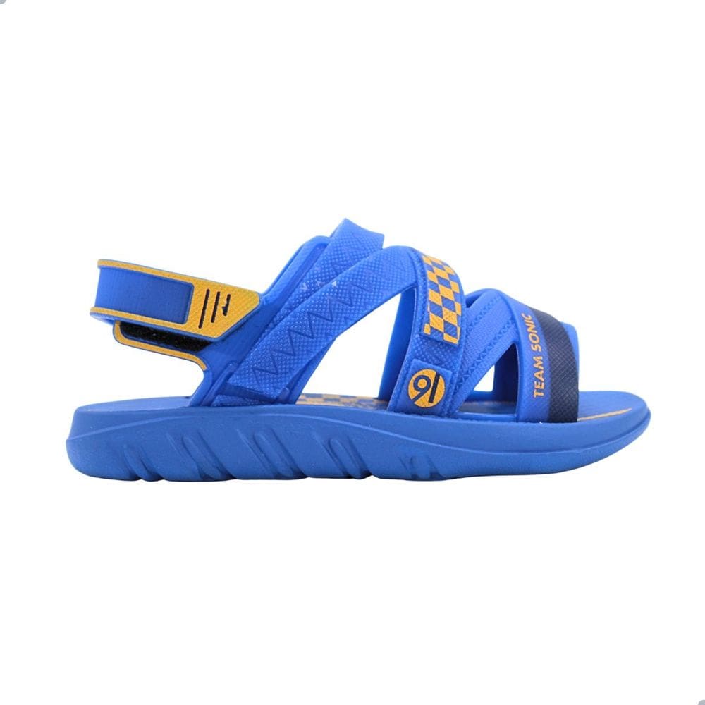 Sandália Infantil Grendene Kids Sonic Fast Car Azul