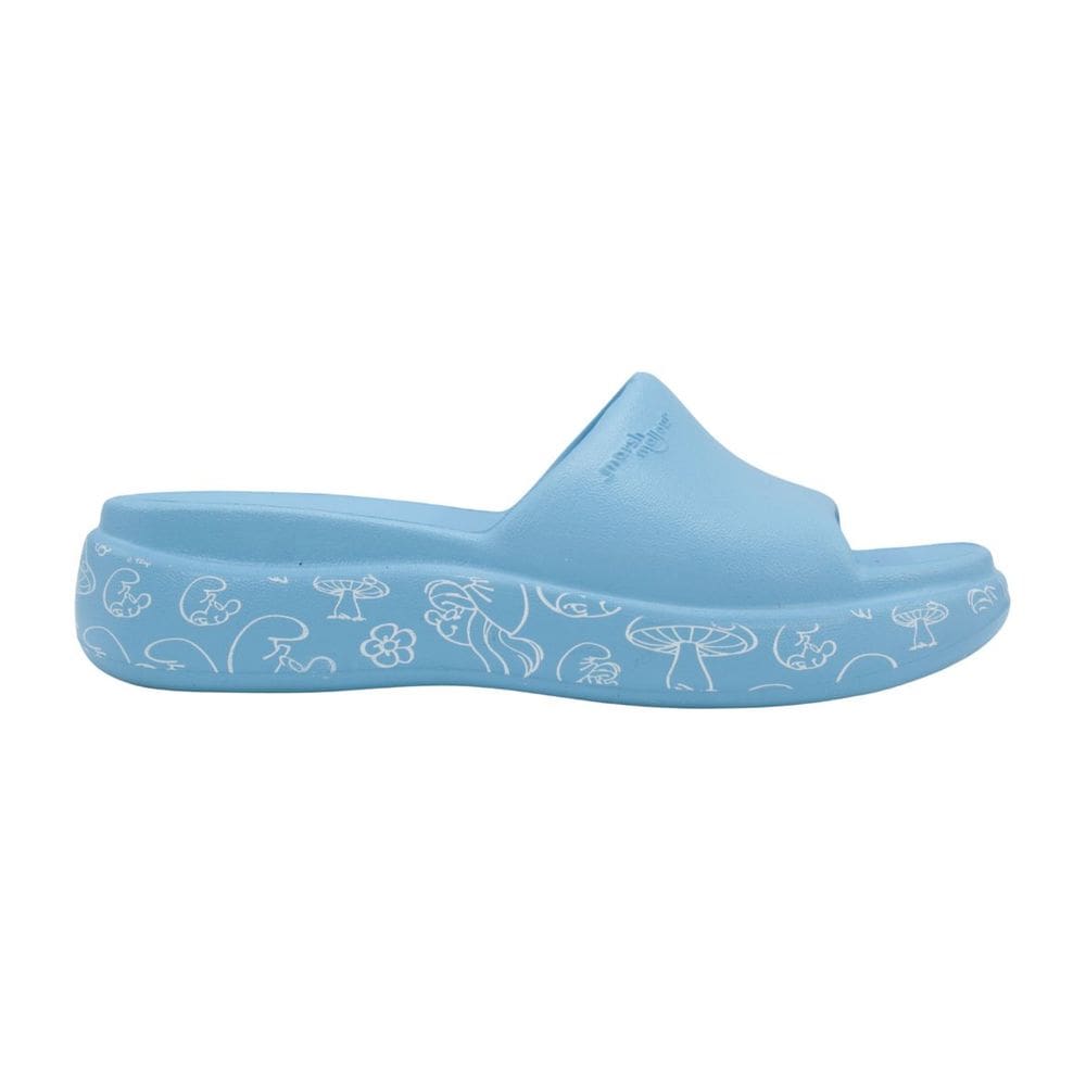 Tamanco Nuvem Slide Piccadilly Smurfs Azul