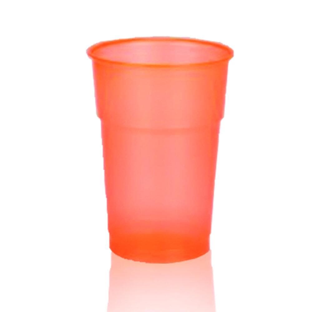 Copo Descartavel Neon Brilha Luz Negra Balada 300Ml C/100