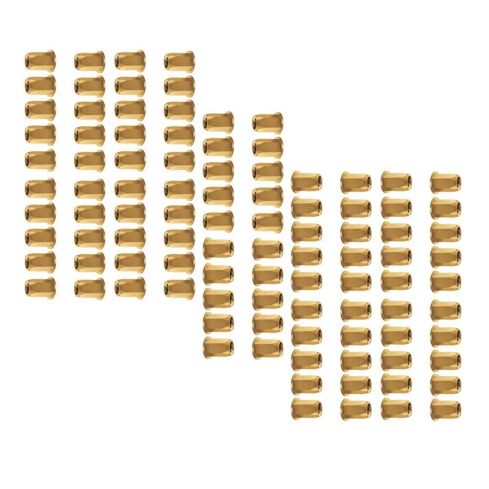 Porca Rebite Sextavada M5 Bicromatizado 100 Unidades