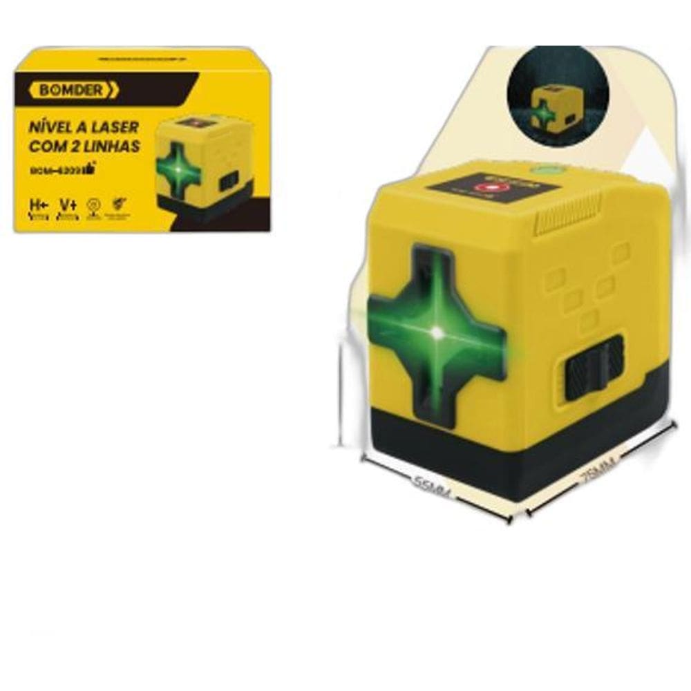 Nivel A Laser Com 2 Linhas - Bom 6209