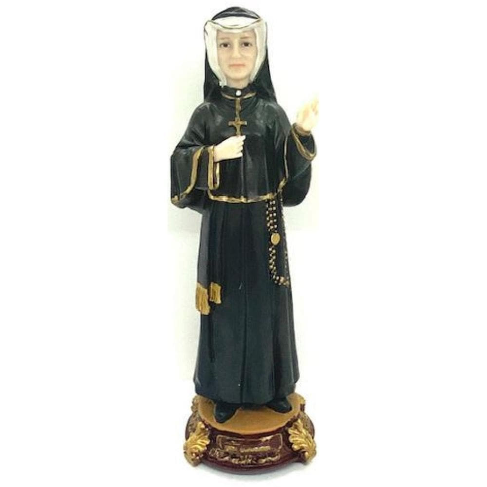 Santa Faustina Escultura Em Resina 31 Cm