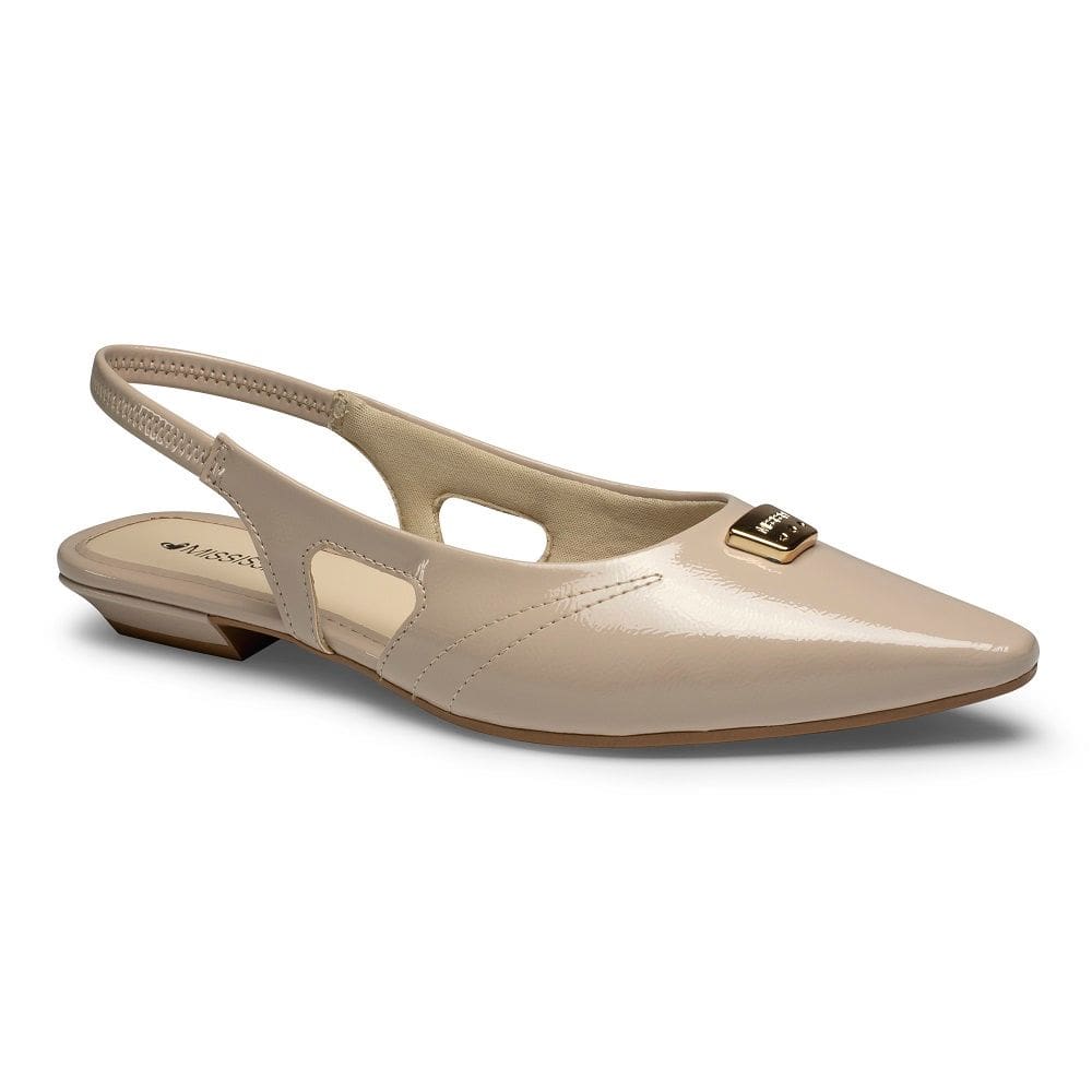 Sapato SlingBack Mississipi MF541 Feminino - Marfim