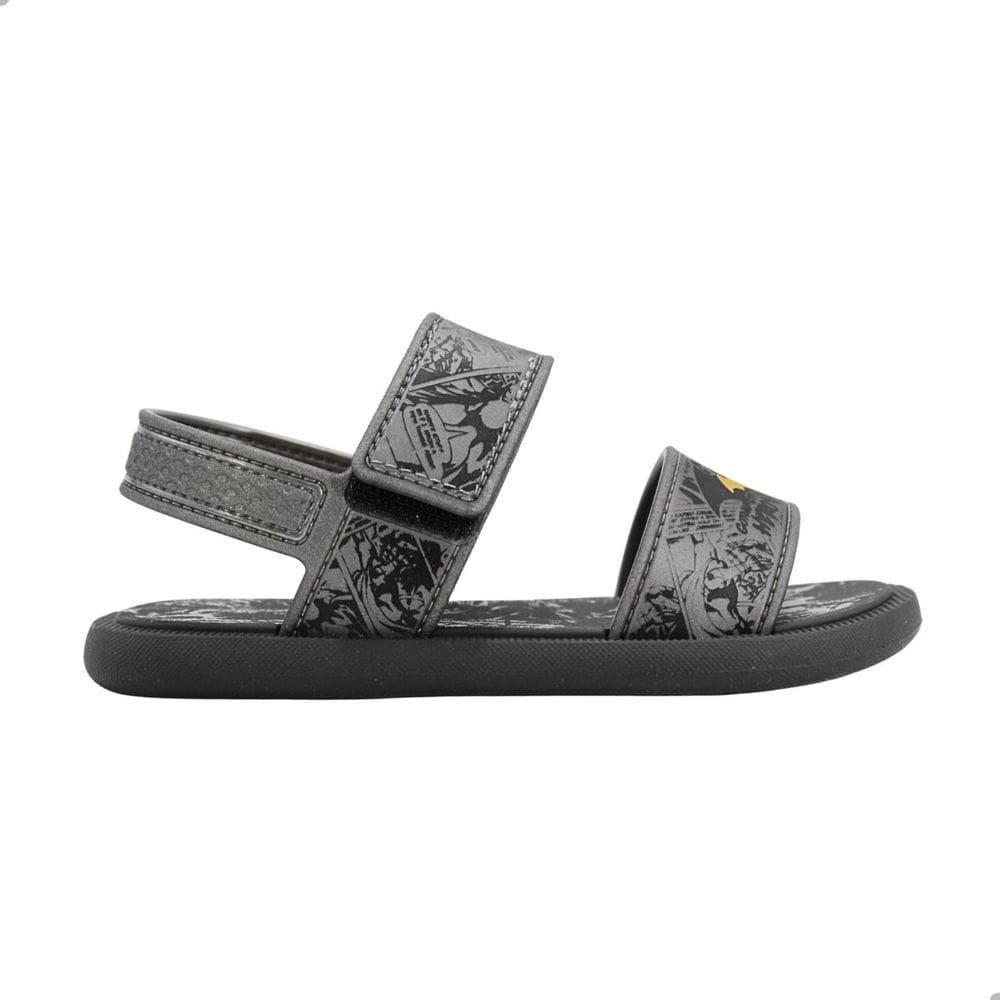 Sandália Infantil Grendene Kids 23265 Liga Da Justica Preto