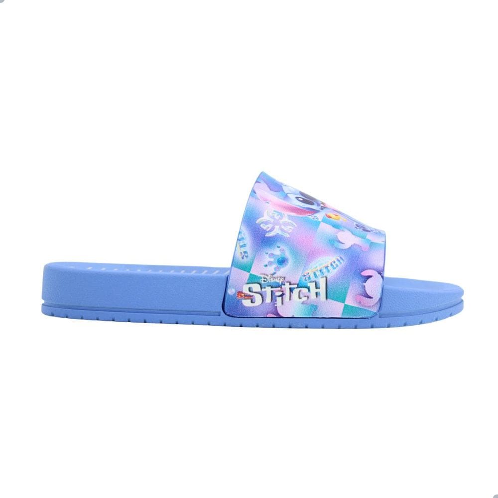 Tamanco Slide Infantil Grendene Kids Disney Key Stitch Azul