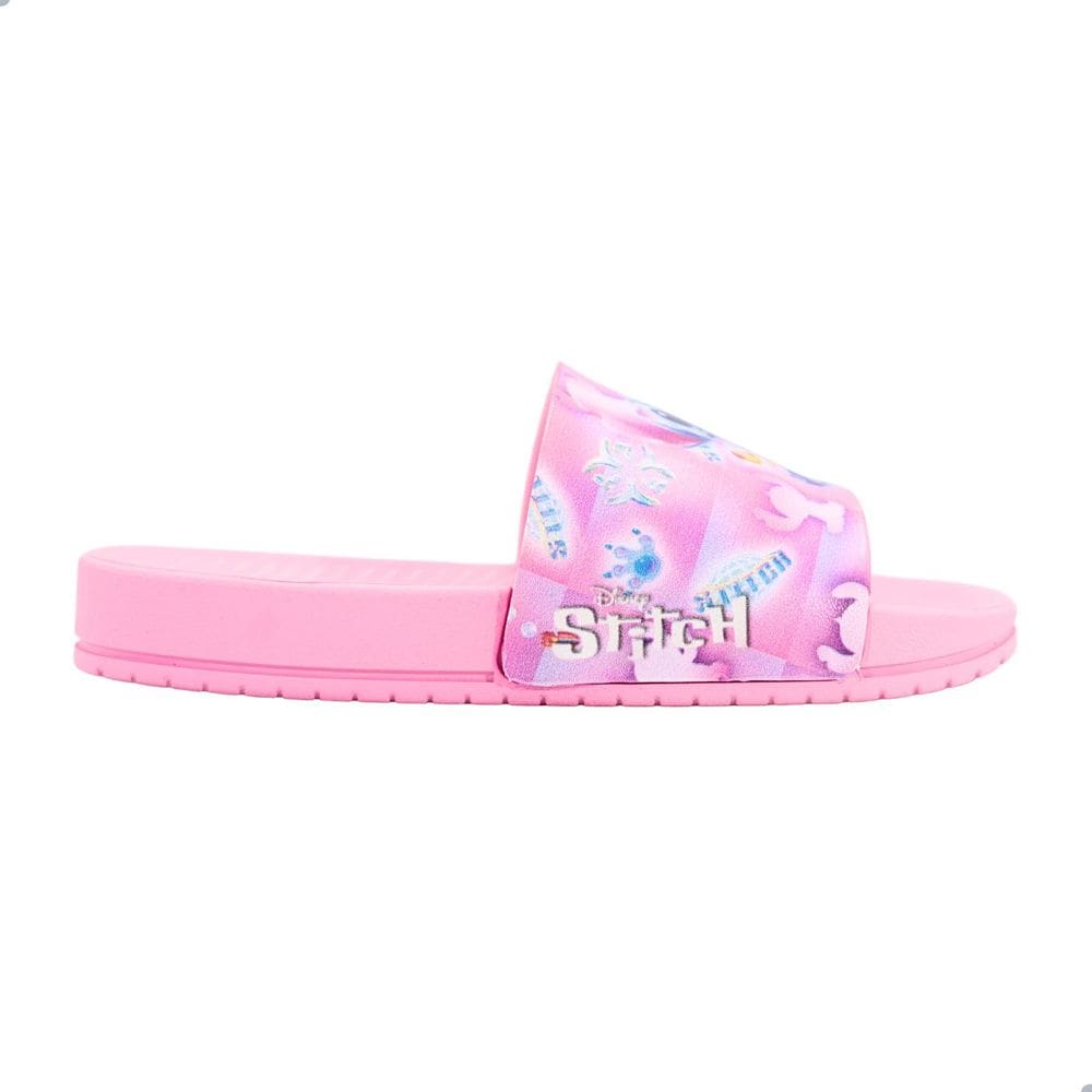 Tamanco Slide Inf Grendene Kids Disney Key Stitch Rosa