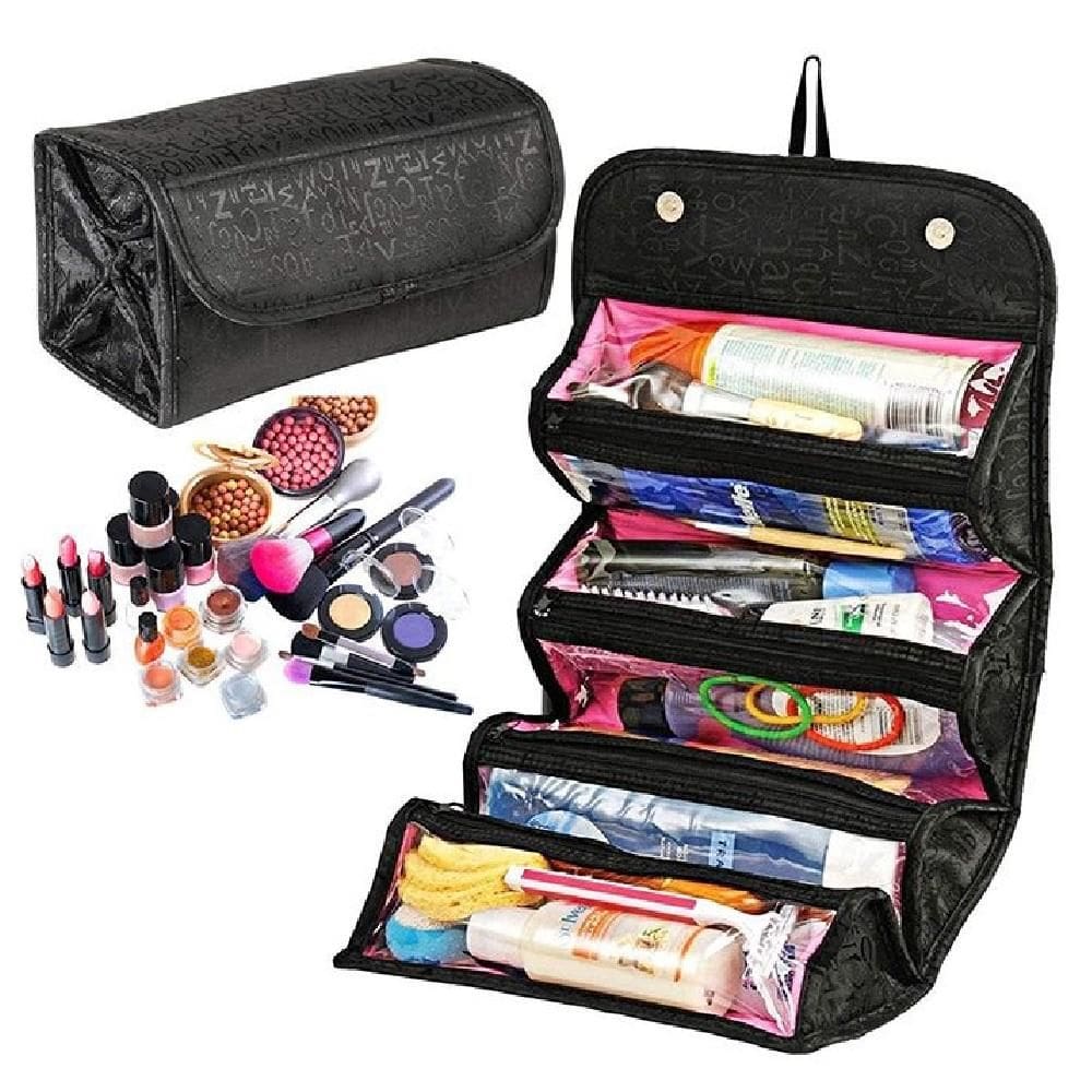 Necessaire Viagem Maleta Frasqueira Bolsa Rolinho Organizador Cosmeticos Maquiagem Portatil Praticidade Total Onde Quise