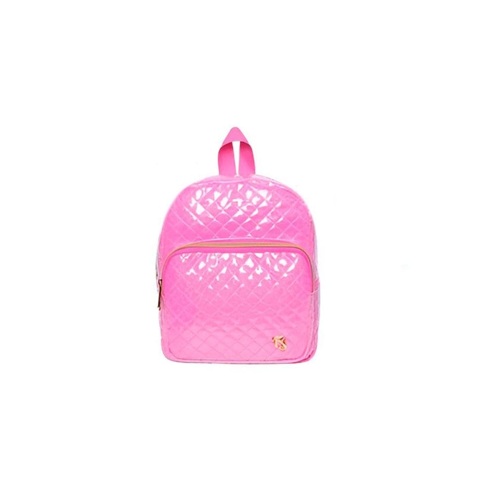 Mochila De Costas Feminina Brilhosa Glitter Passeio Cor:Pink