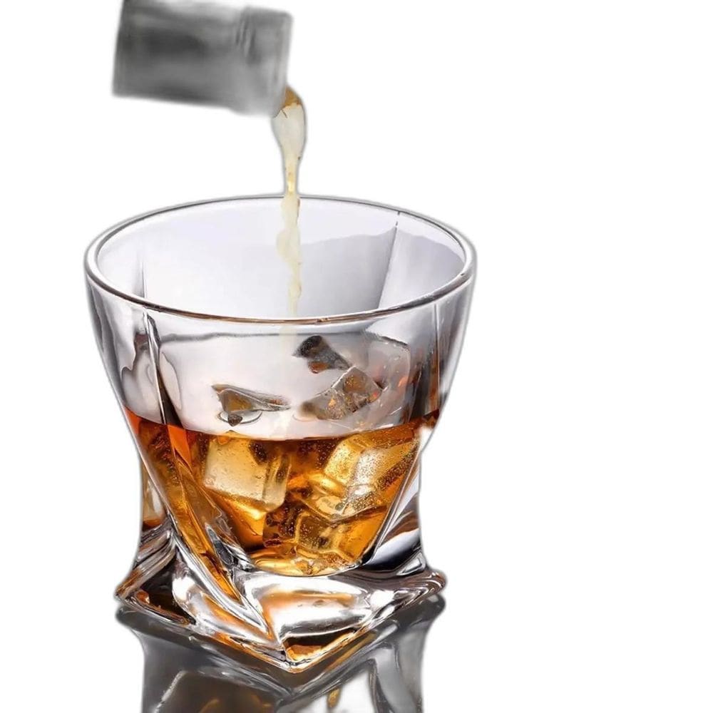 Jogo De Copo Whisky Vidro 6Unid Licor 320Ml