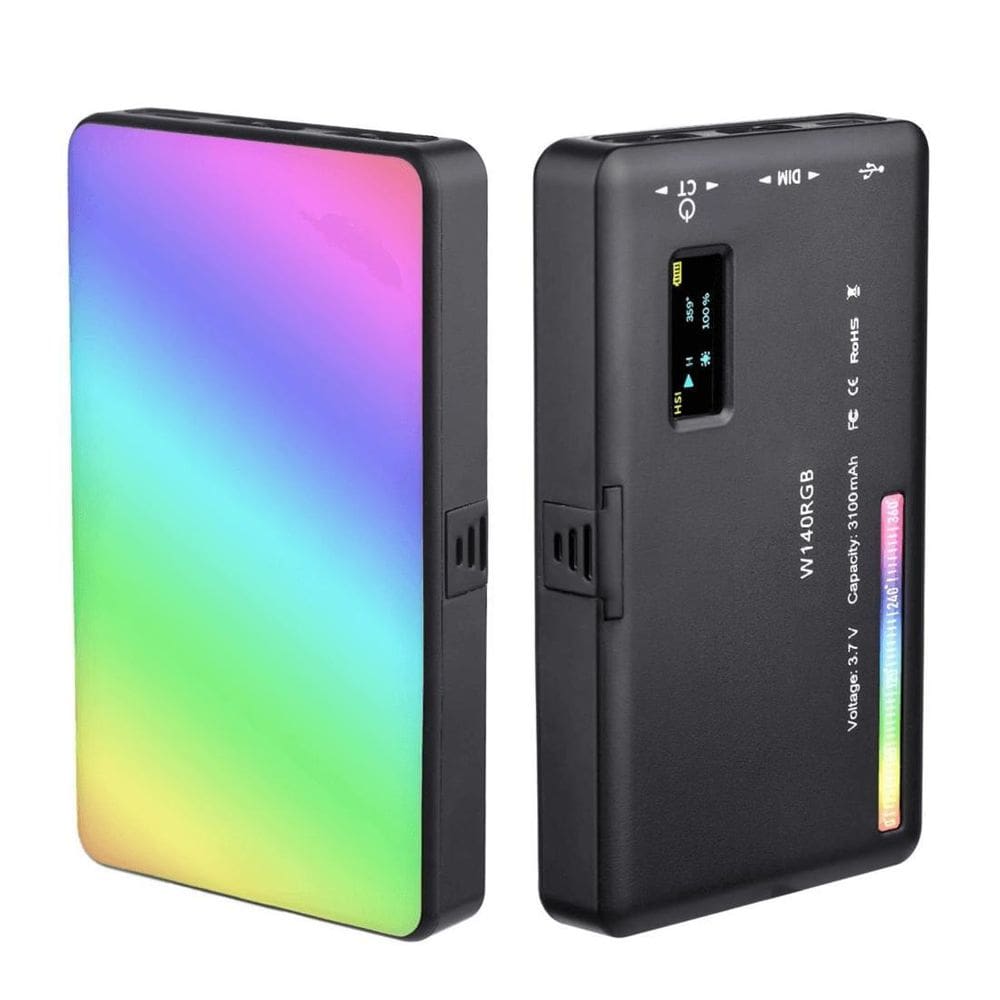 Painel Iluminador Led W140 Vídeo Light Rgb 8W Câmeras E