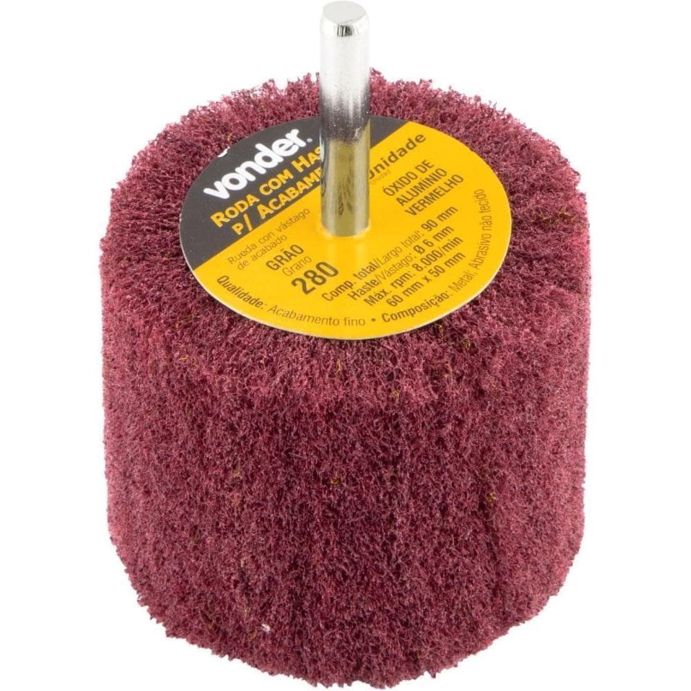Roda Com Haste Para Acabamento 60X50 Mm G280 Vonder