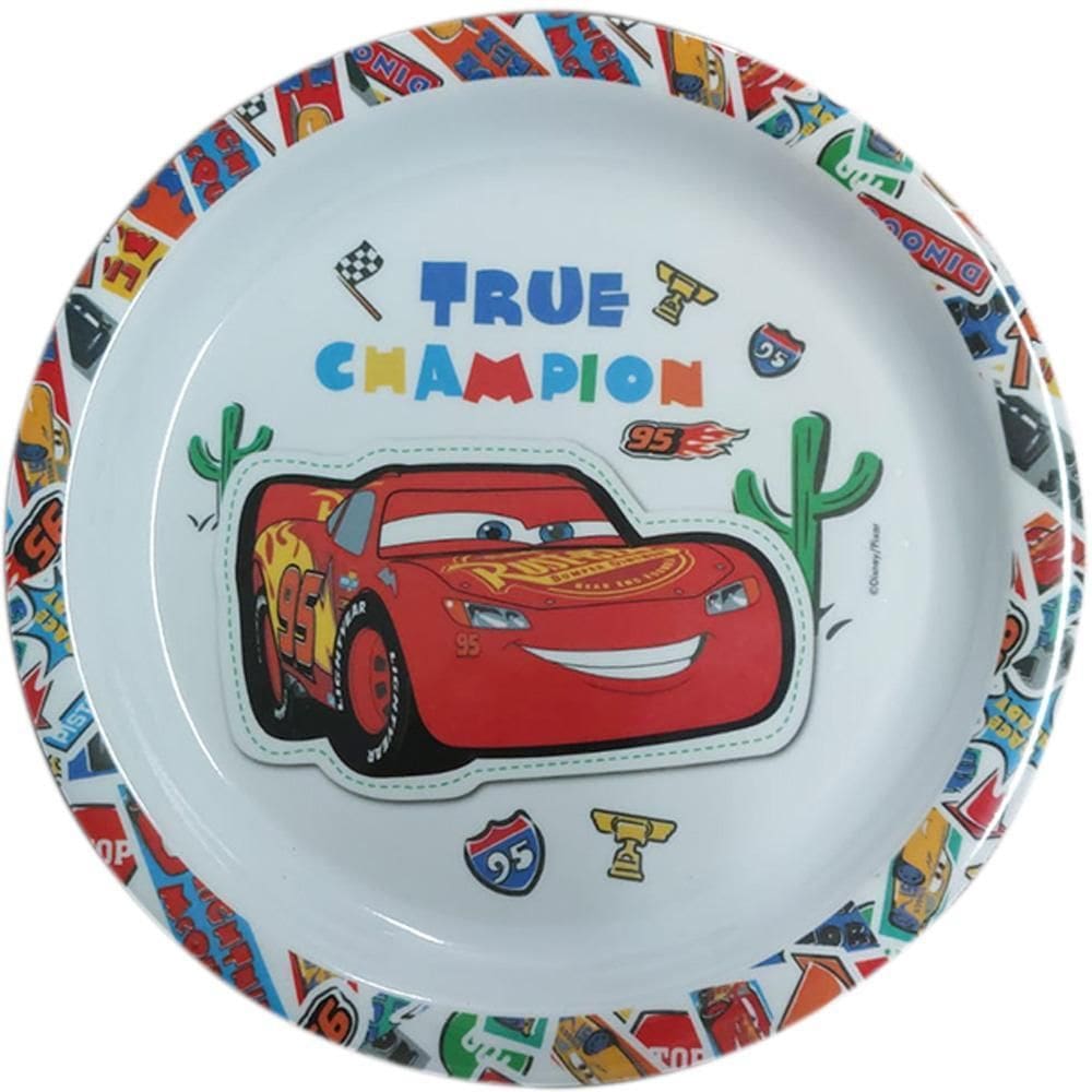 Prato Refeição Infantil Carros Disney 21Cm Melamine Yangzi