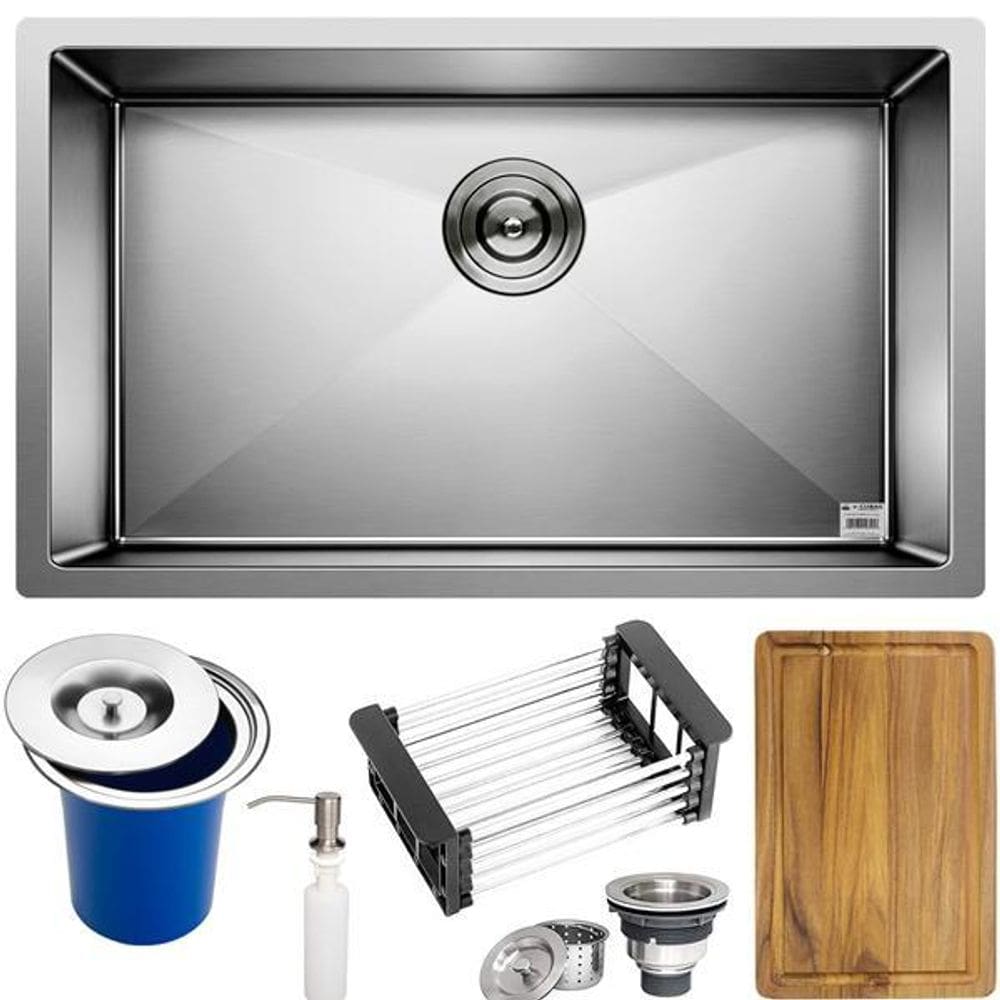 Cuba Quadrada Inox 304 Cozinha Pia Embutir Sobrepor