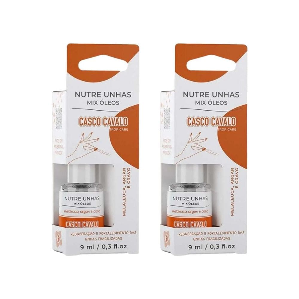 Casco De Cavalo Trop Care Nutri Unhas 9Ml - Kit Com 2Un