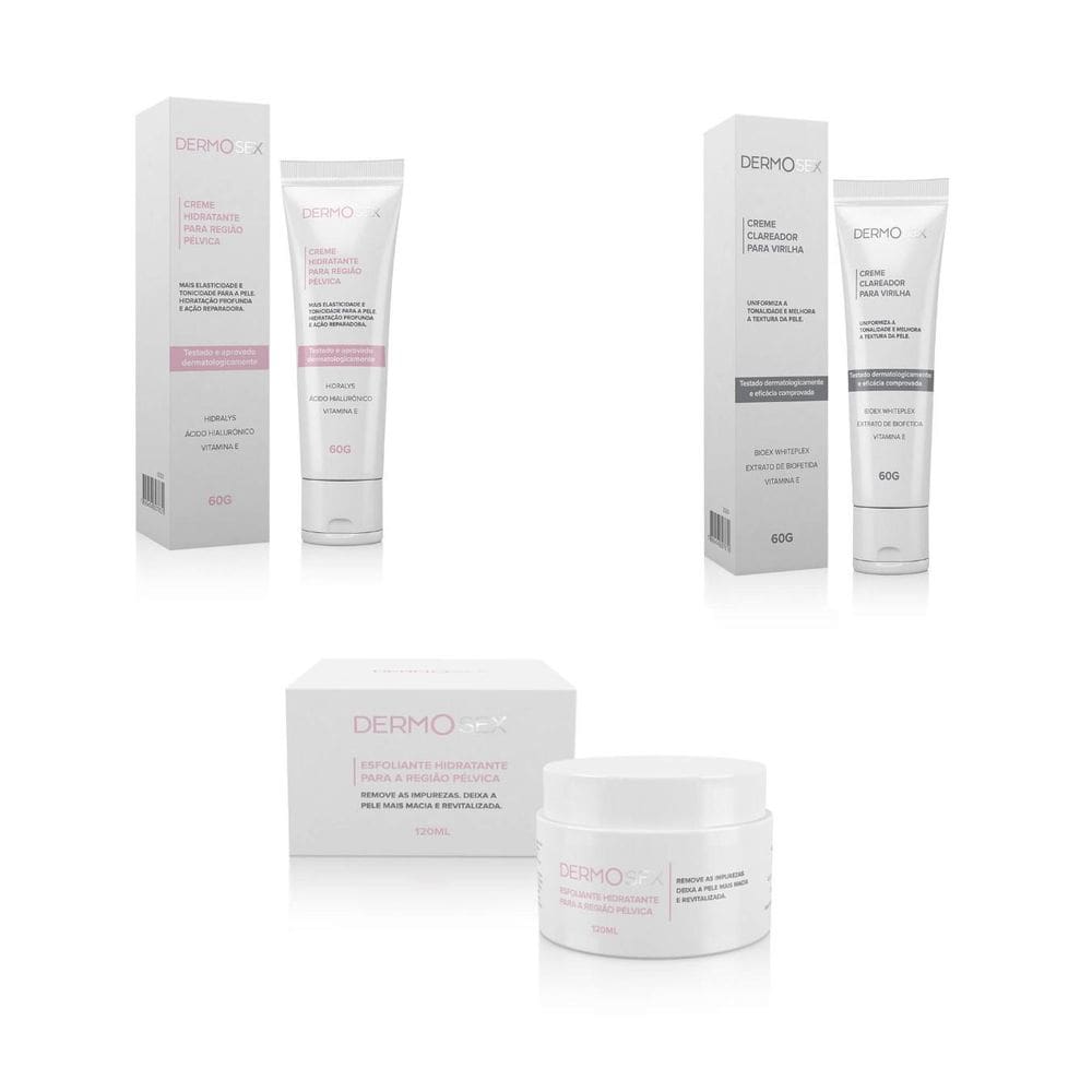 Estética Intima Feminina Esfoliante Clareador E Hidratante