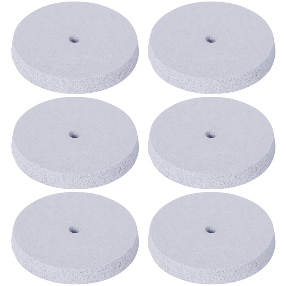 Kit 6 Rodas De Borracha 22Mm Polimento Fino Micro Retífica