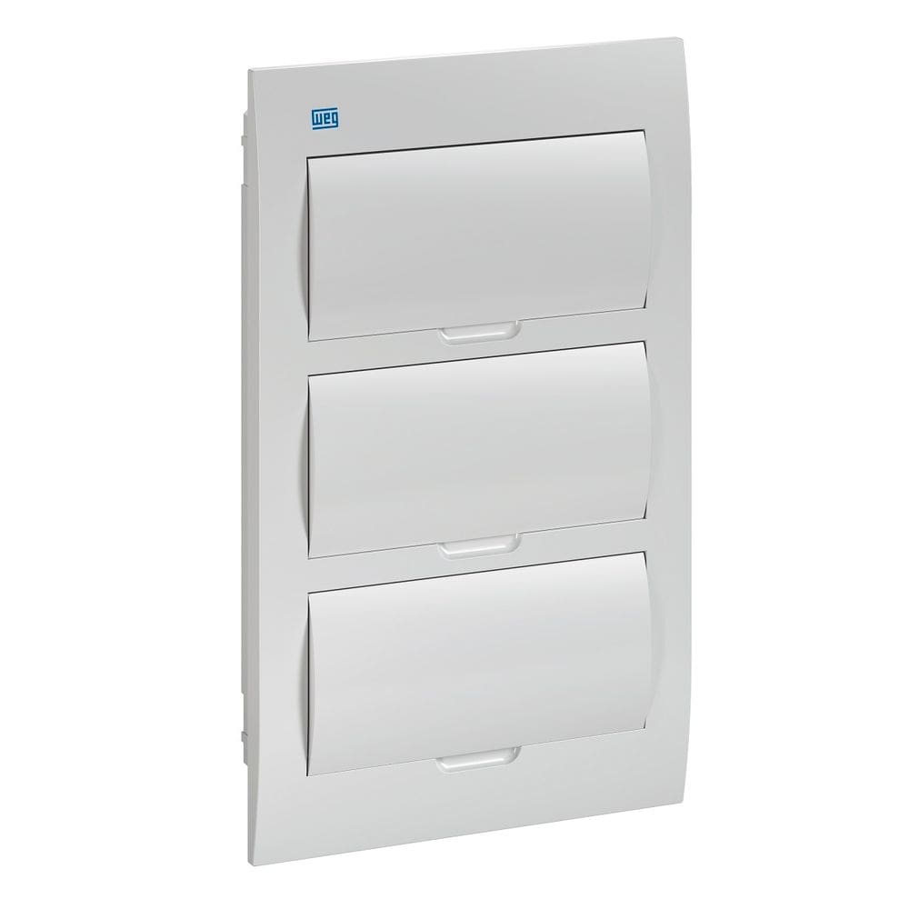 Quadro De Distribuicao Embutir Tampa Branca 36 Minidisjuntores - Weg