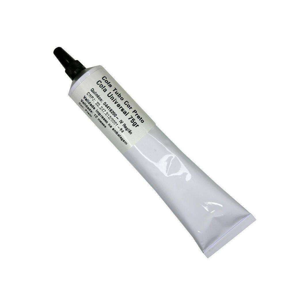 Cola Tubo Cor Preto Cola Universal 75Gr