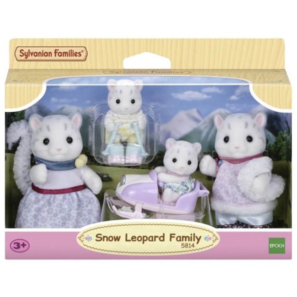 Sylvanian Families - Conjunto Familia Dos Leopardo da Neve EPOCH MAGIA