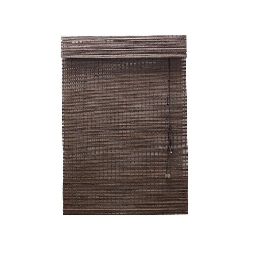 Persiana Bambu Romana Tabaco 80 L X 220 A Cm Cortina Madeira