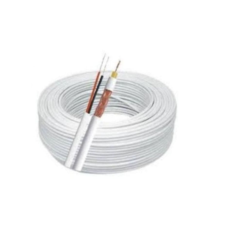 Cabo Coaxial 50Mts - 80%Malha 4Mm- Bipolar