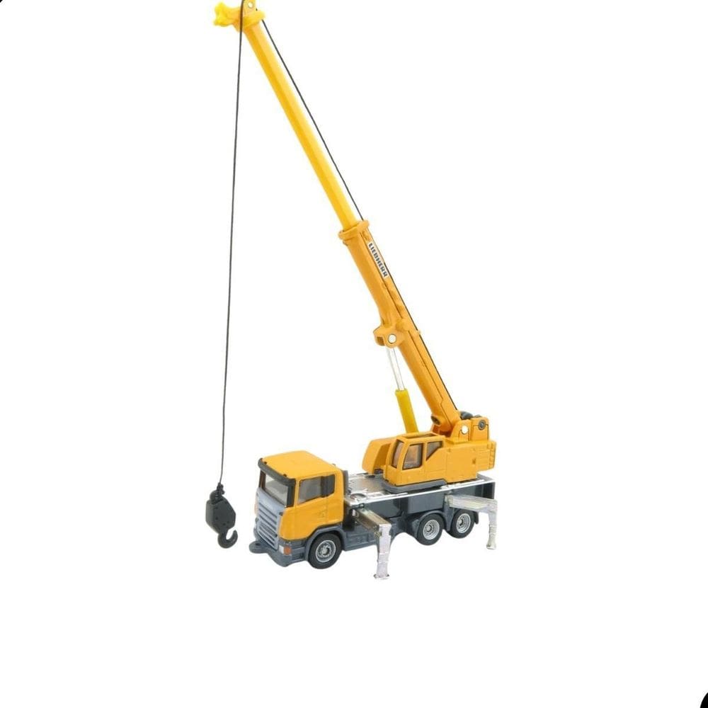 Miniatura Caminhão Guindaste Telescópico Liebherr Siku 1/87