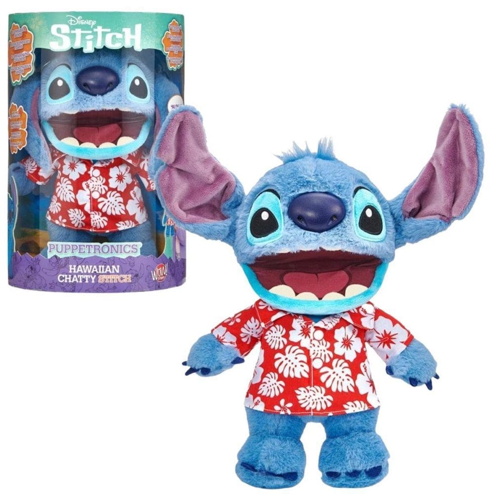 Pelucia 30Cm Stitch Havaiano Wow Animatronico 4424 - Sunny