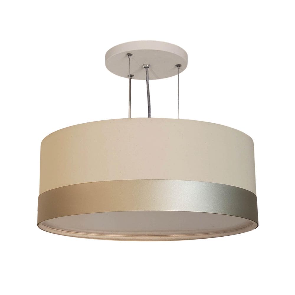 Lustre Pendente Tom Luz Cúpula Detalhe Bronze 40x15 Crú